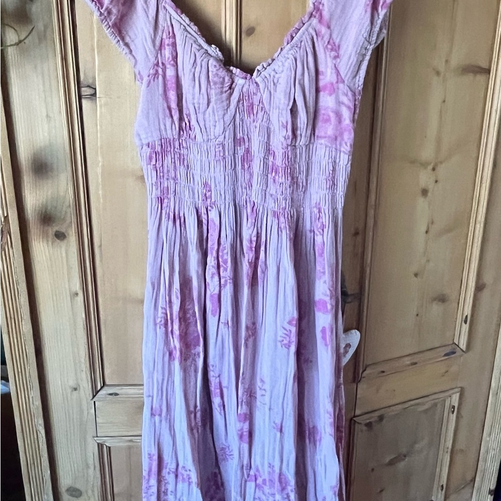 Free People Dusty Rose Floral Maxi Dress - Picture 2 of 5
